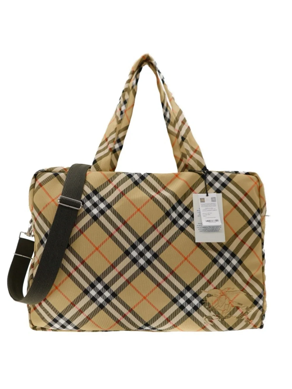 Burberry Classics Weekender Duffle Bag Large Check Canvas New